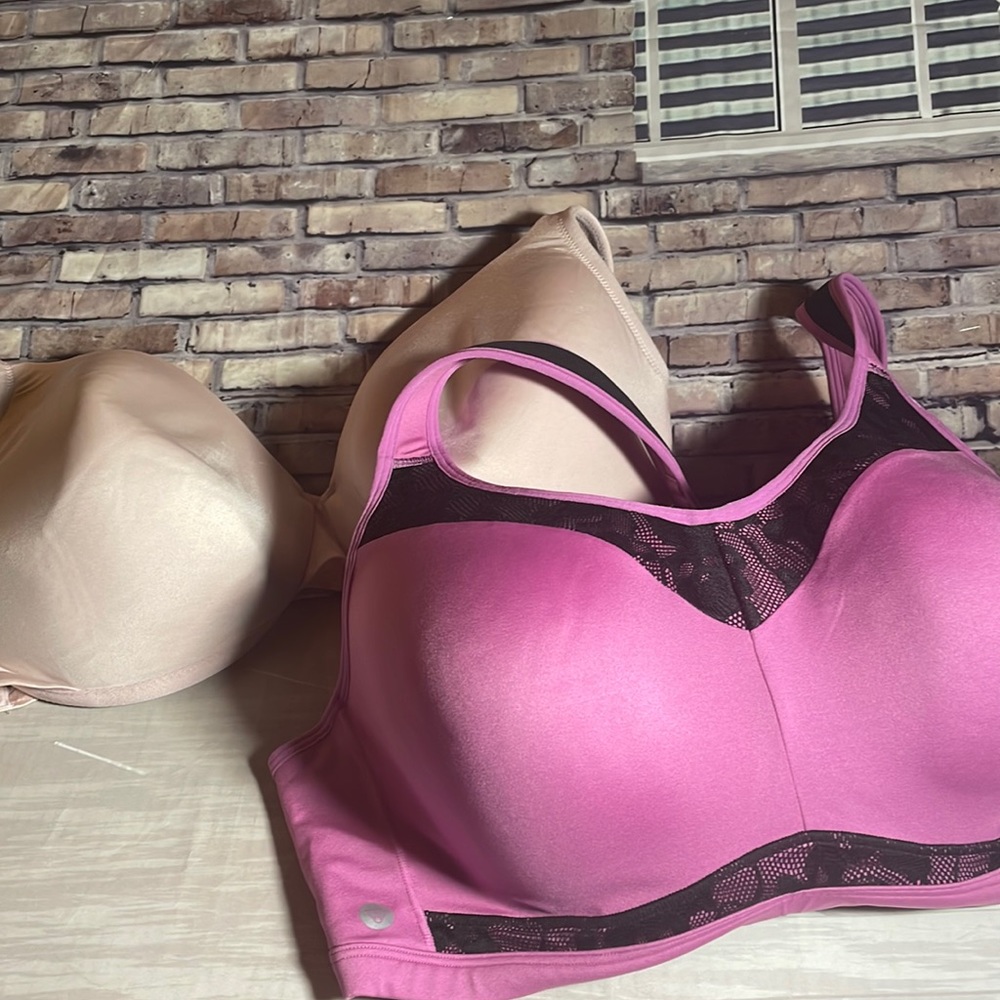Cacique Livi 42DDD (42F) Bra Bundle Active & Full Coverage